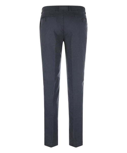 Chino Derby Linnen en Katoen | Navy Blauw