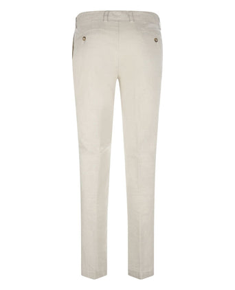 Chino Derby Linnen en Katoen | Bruin