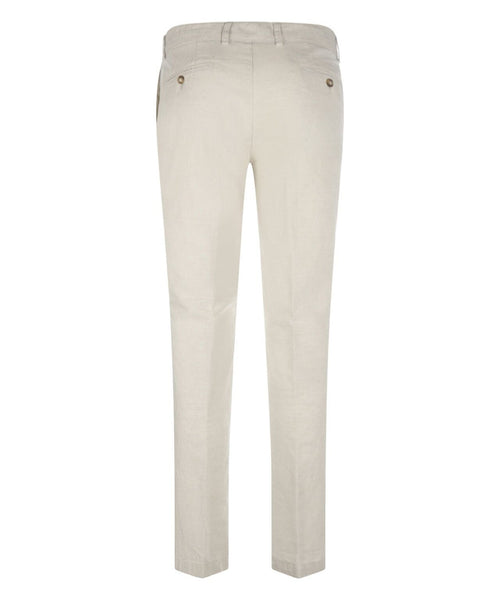 Chino Derby Linnen en Katoen | Bruin