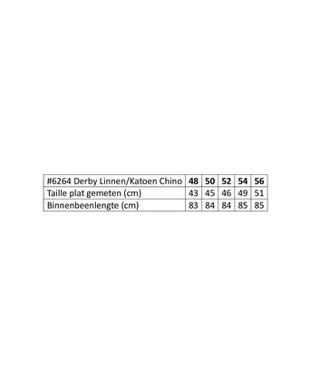 Chino Derby Linnen en Katoen | Bruin