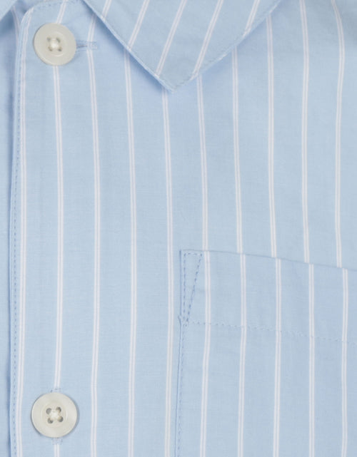 Pyjama set poplin katoen | Blauw