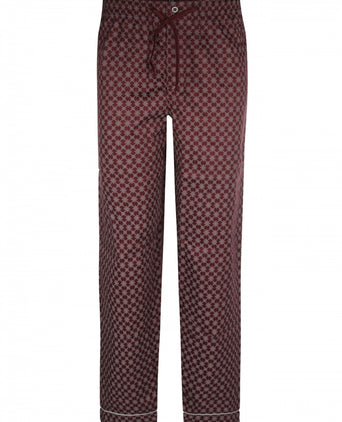 Pyjama set katoen | Bordeaux Rood
