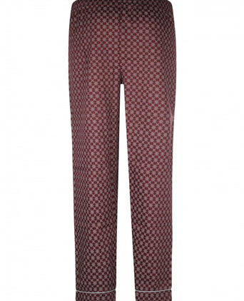 Pyjama set katoen | Bordeaux Rood