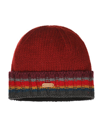 Muts Wol Fleece Lining | Rood