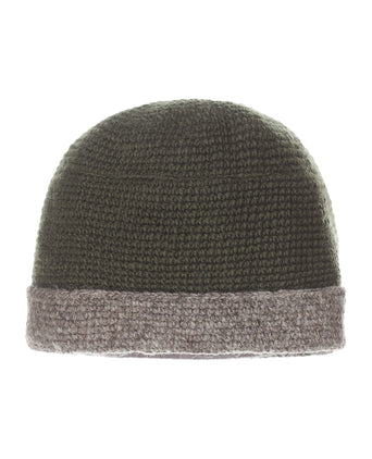 Muts Wol Fleece Lining | Groen