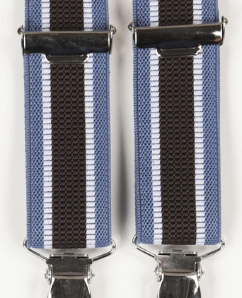 Smalle Bretels met clips | Blauw