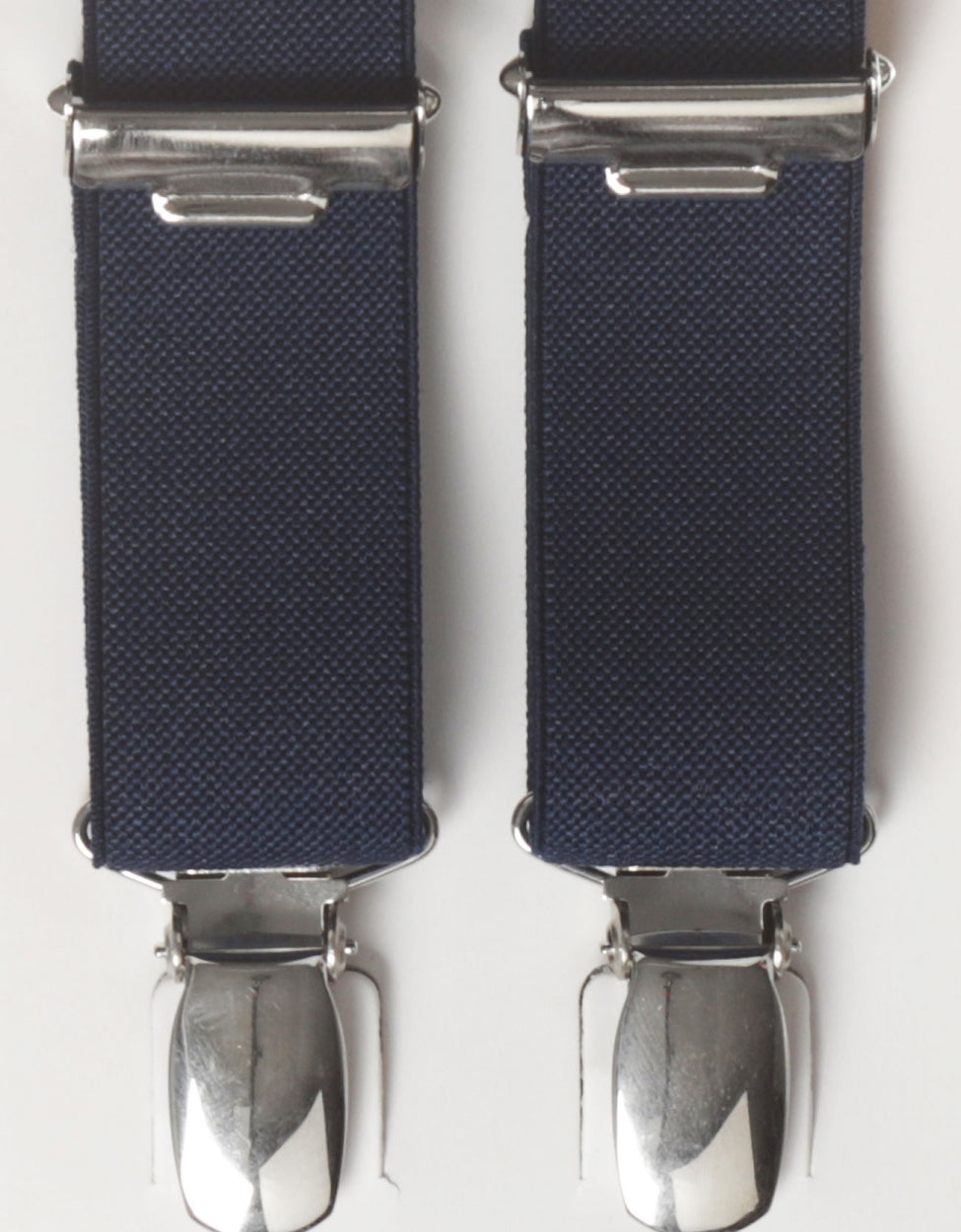 Schmale Zahnspange mit Clips | Marineblau