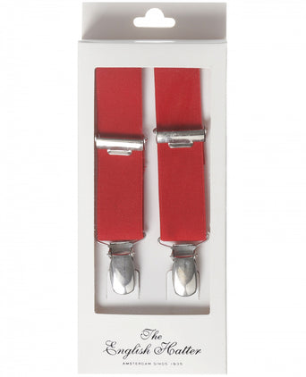 Smalle Bretels met clips | Rood