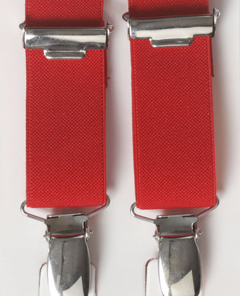 Smalle Bretels met clips | Rood