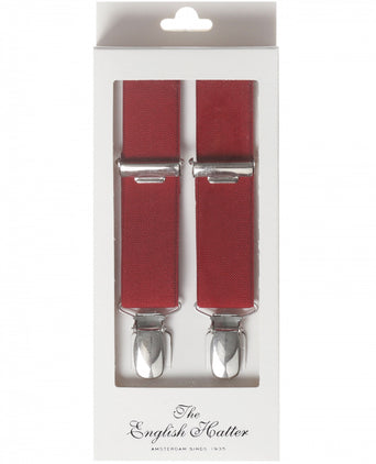 Smalle Bretels met clips | Bordeaux Rood