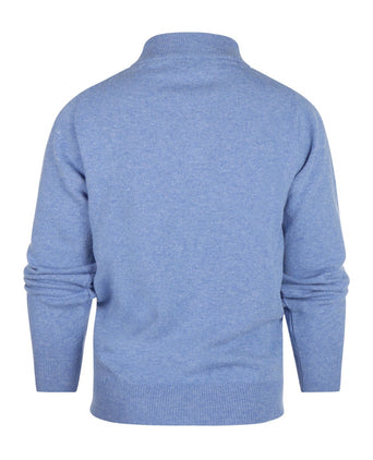 Pullover rits | Blauw