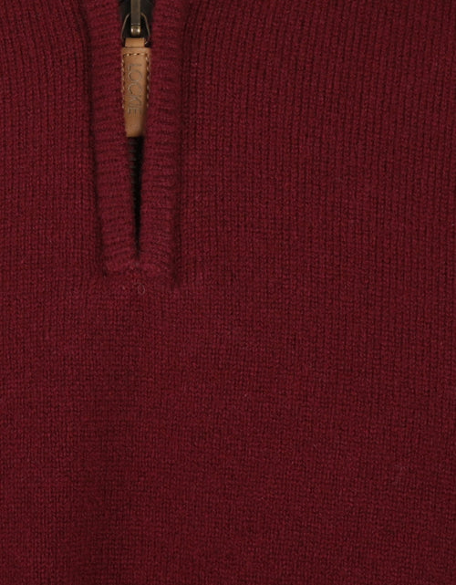 Pullover rits | Bordeaux Rood