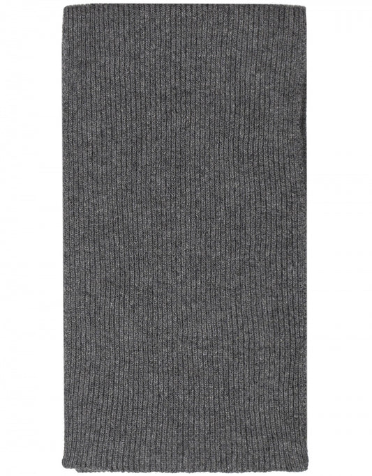 Cashmere Rib Sjaal | Donker Grijs