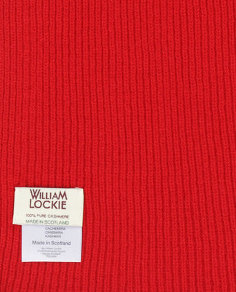 WL Cashmere Rib Sjaal | Rood