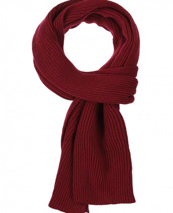 WL Cashmere Rib Sjaal | Rood