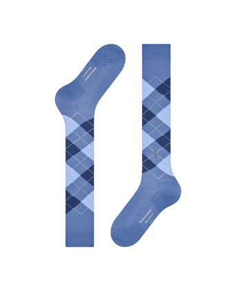 Manchester heren kniekousen | Blauw