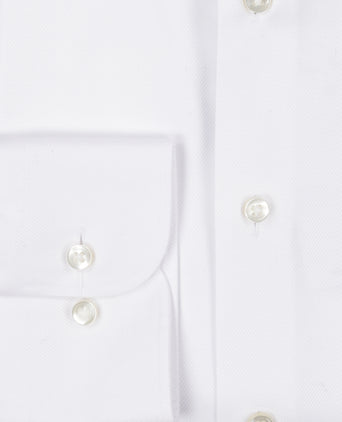 Overhemd gestreept semi spread boord | Wit