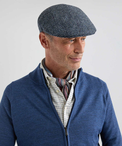 Tweed Cap Voorgevormd | Blauw