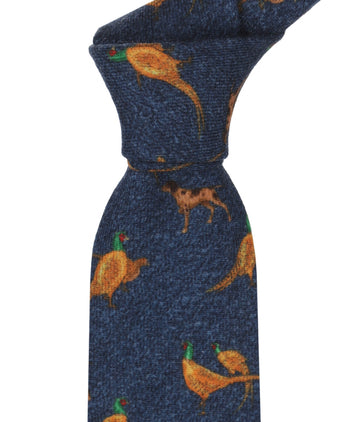 Wollen stropdas | Blauw