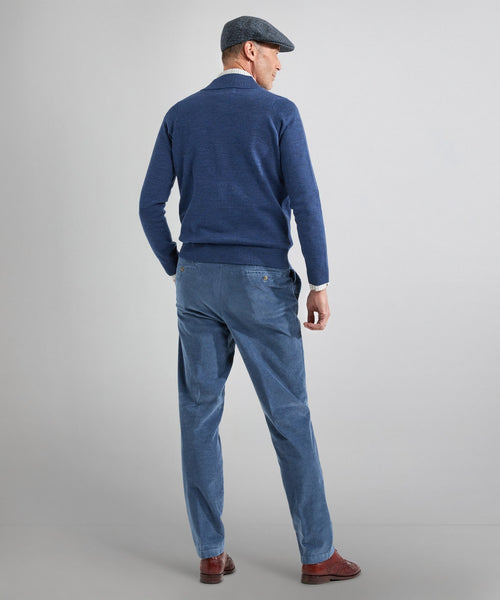 Merino Ritsvest | Blauw