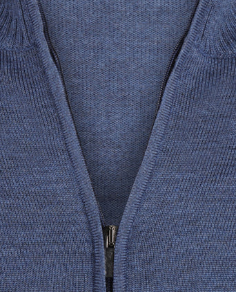 Merino Ritsvest | Blauw