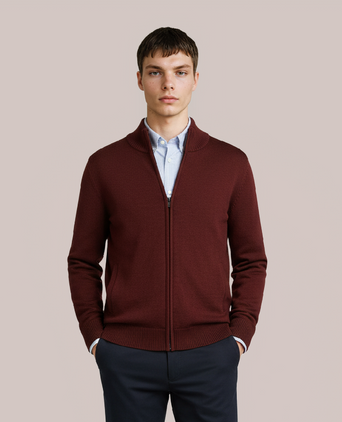 Merino Ritsvest | Rood