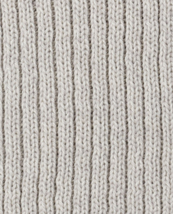 Ribbed merino sjaal | Grijs