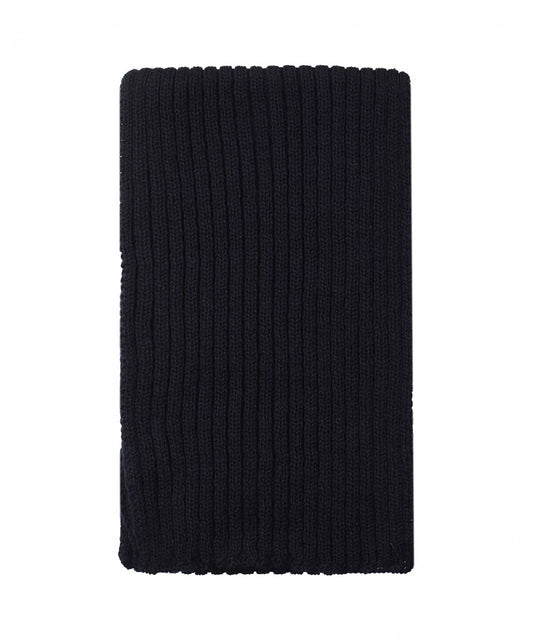 Ribbed Merino Scarf | Navy