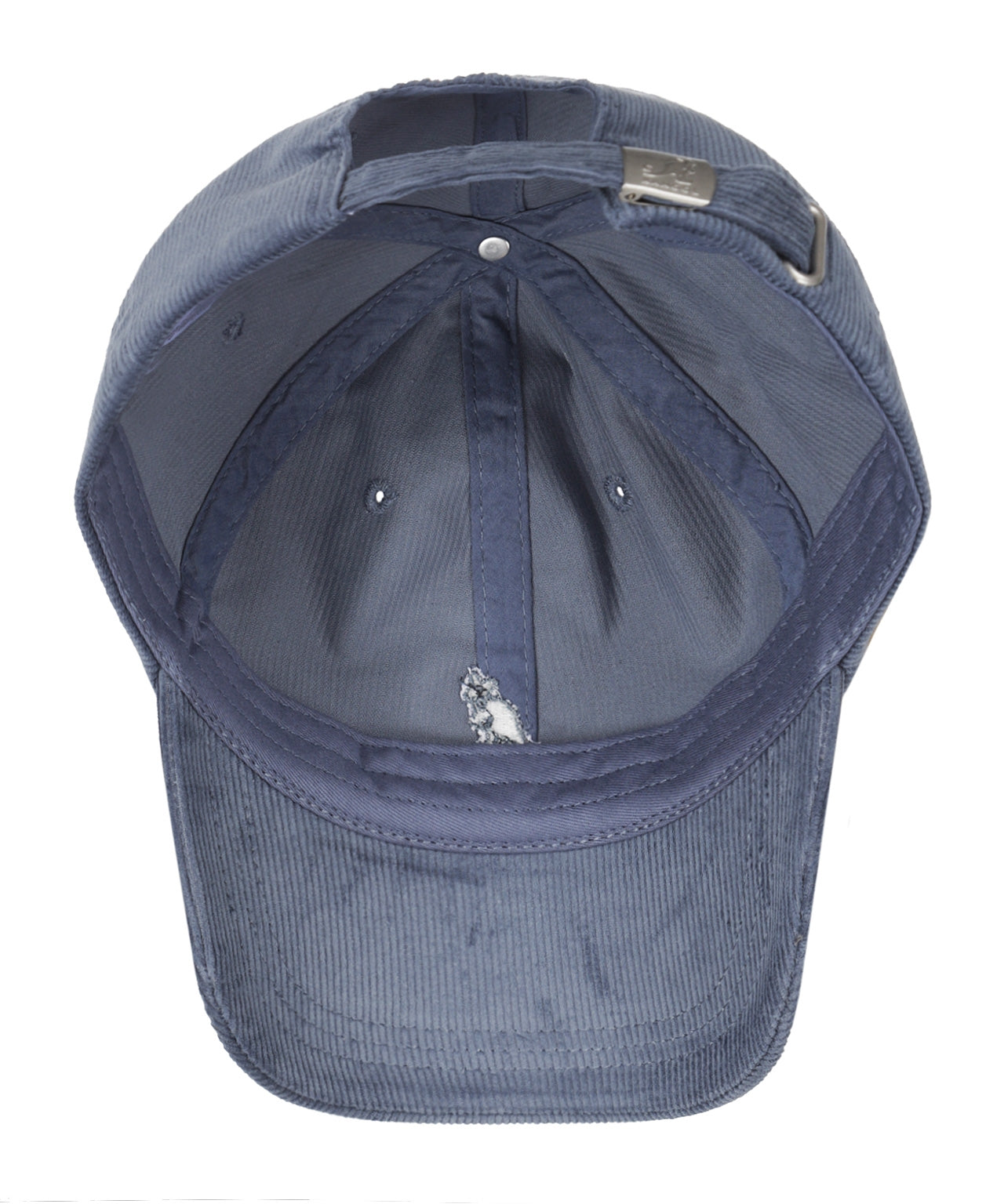 Baseballkappe aus Cord | Denimblau