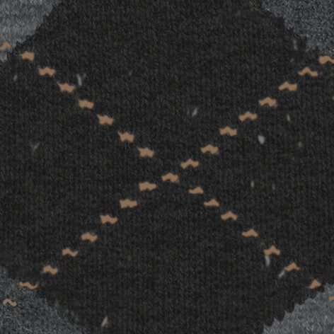 Dundee Sok | Black/Grey diamond check