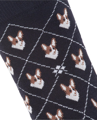 Burlington Corgi Dames Sokken | Zwart