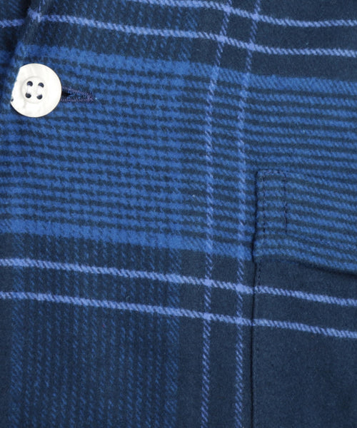 Derek Rose Flannel Pyjama Set | Blauw