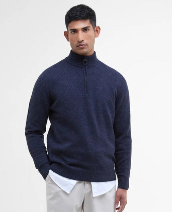 Trui Tisbury hoge rits | Navy Blauw