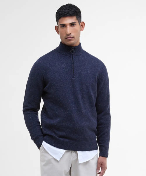 Trui Tisbury hoge rits | Navy Blauw