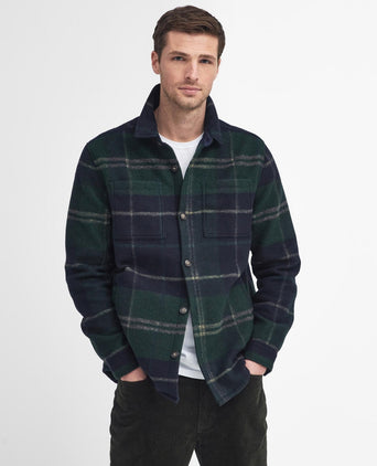 Barbour Chapter Tailored Check Overshirt | Groen