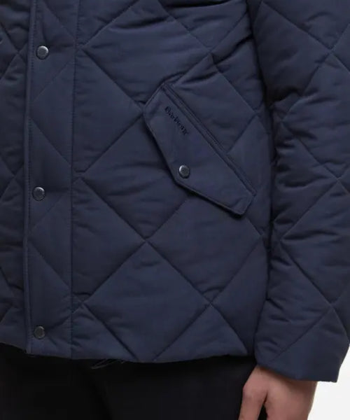 Barbour Winter Chelsea Quilted Jacket | Navy Blauw