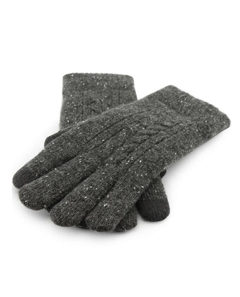 Cable Knit Glove | Antraciet Grijs