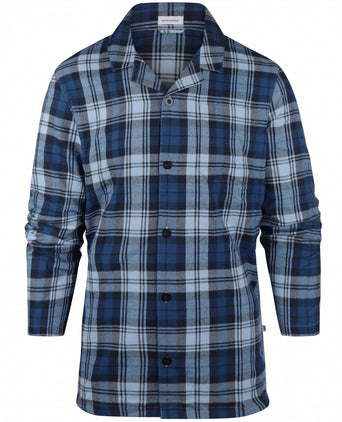 Pyjama Set Flannel | Navy Blauw