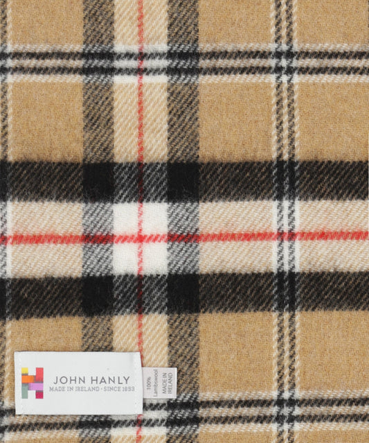 Lambswool Scarf | Camel of Merrick Tartan