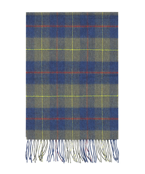 Merino Luxury Wool Scarf | Loden Indigo Plaid