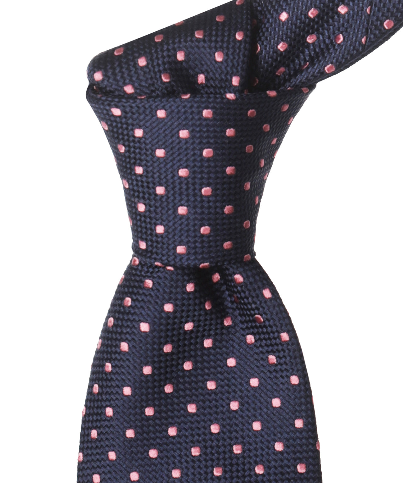 Zijden Stropdas | Navy Stip Roze