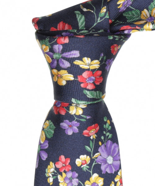 Zijden Stropdas | Navy Blauw