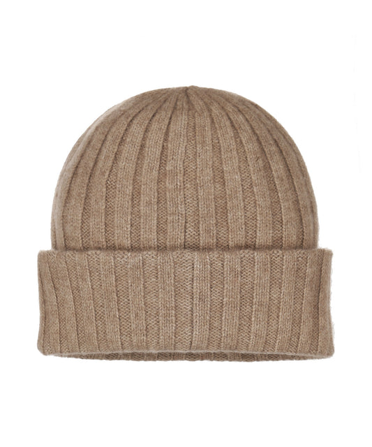 Beanie Undyed Cashmere | Pale Brown