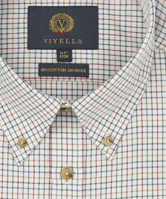 Shirt BD | Mini ruit Blauw/Rood/Groen/Oranje