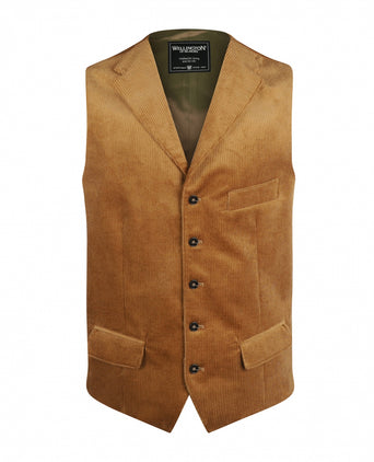 Wellington Gilet Corduroy | Bruin