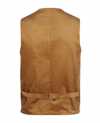 Wellington Gilet Corduroy | Bruin
