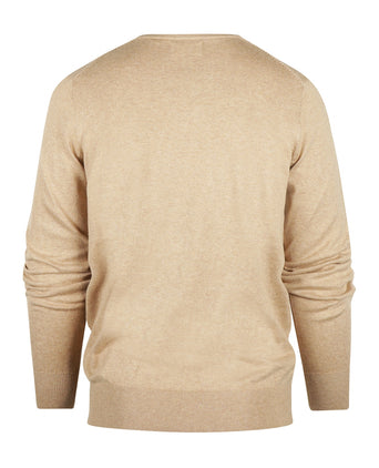 Pullover V-Hals Cotton/Cashmere | Bruin
