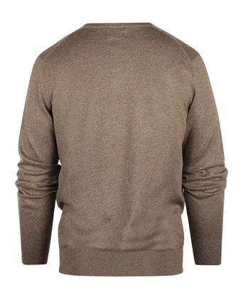 Pullover V-Hals Cotton/Cashmere | Bruin