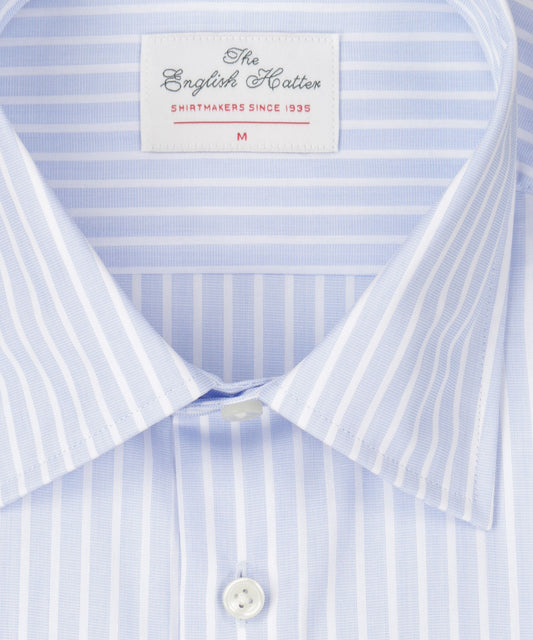 Shirt Semi Widespread | Licht Blauw Bengal Streep