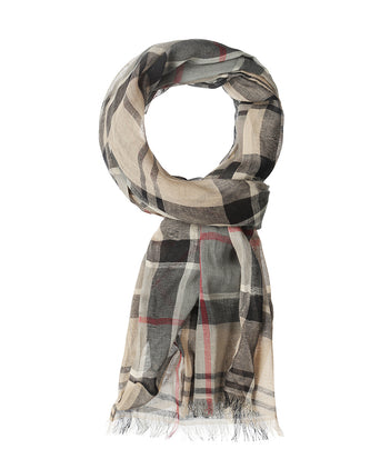 Barbour Welton Tartan Scarf | Beige
